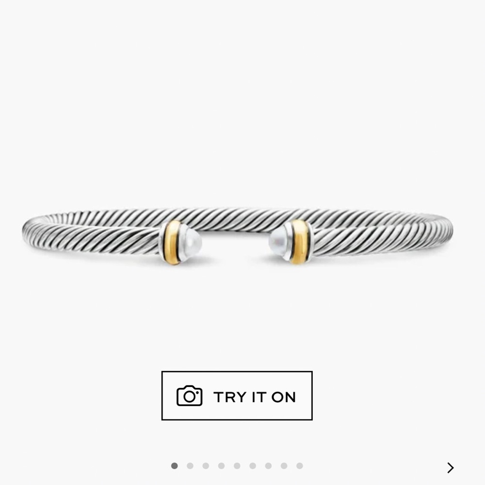 Classic Cable Bracelet with Gold and Silver Accents